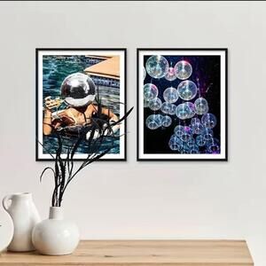 Set of 2 Disco Ball Prints